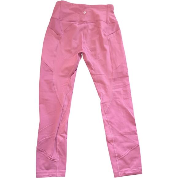 EUC Lululemon All The Right Places Crop II *23" Moss Rose, Misty Merlot? size 6 - Picture 7 of 8